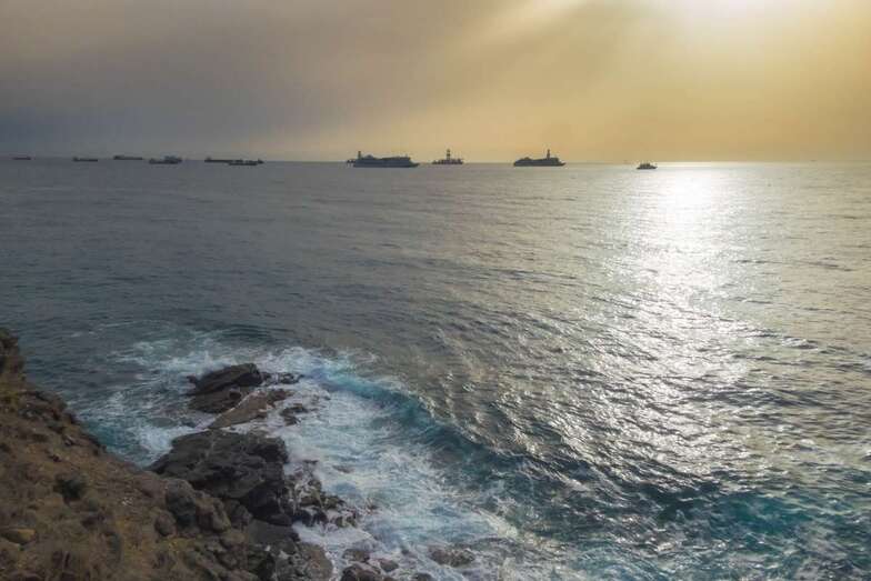 Calima en el cielo de Gran Canaria (Foto Antonio Rico)